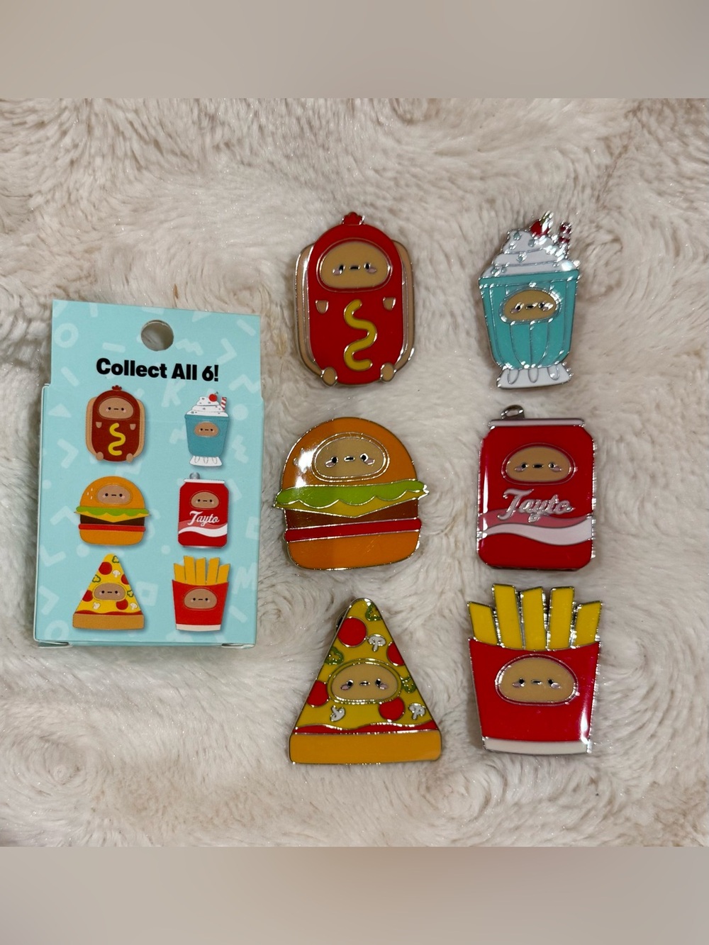 FULL SET Smoko Tayto Junk Food Blind Box Enamel Pin Hot Topic Exclusive